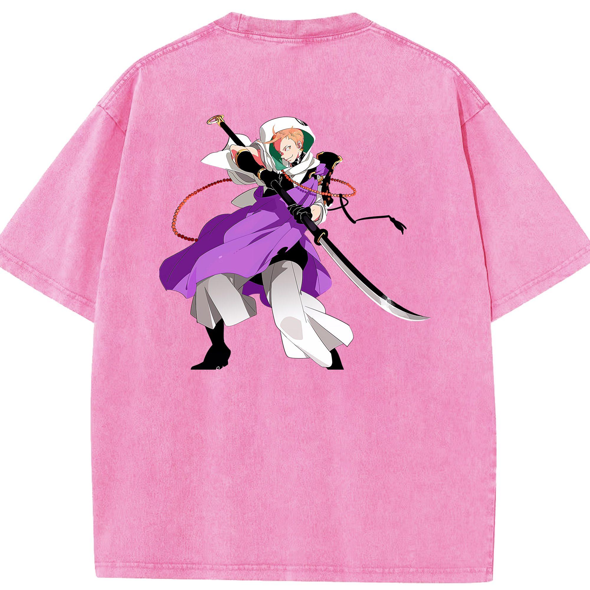（画像用） 刀剣乱舞 Touken Ranbu 綿100% ヴィンテージ風 半袖Tシャツ（背面プリント）